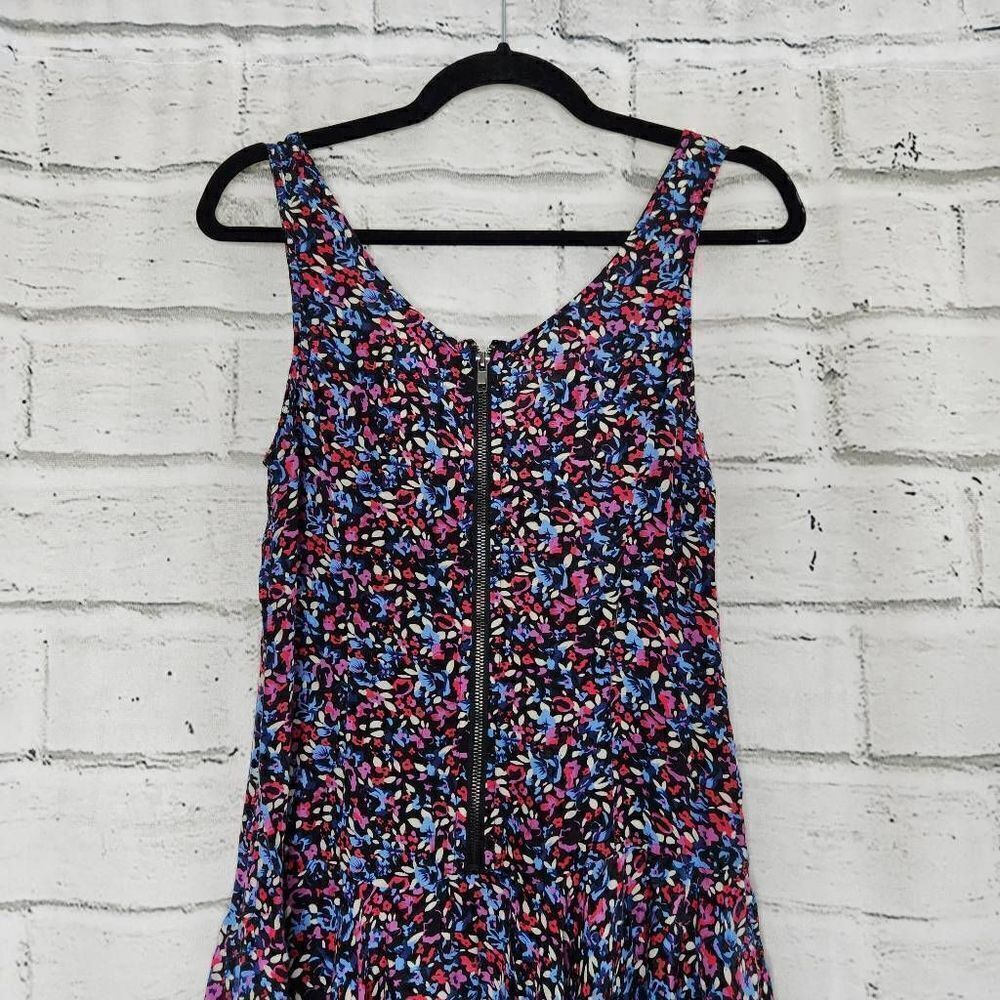 Free People Tiered Ruffle Tank Dress Floral Womens Size 2 Colorful Boho Y2K - Picture 6 of 12